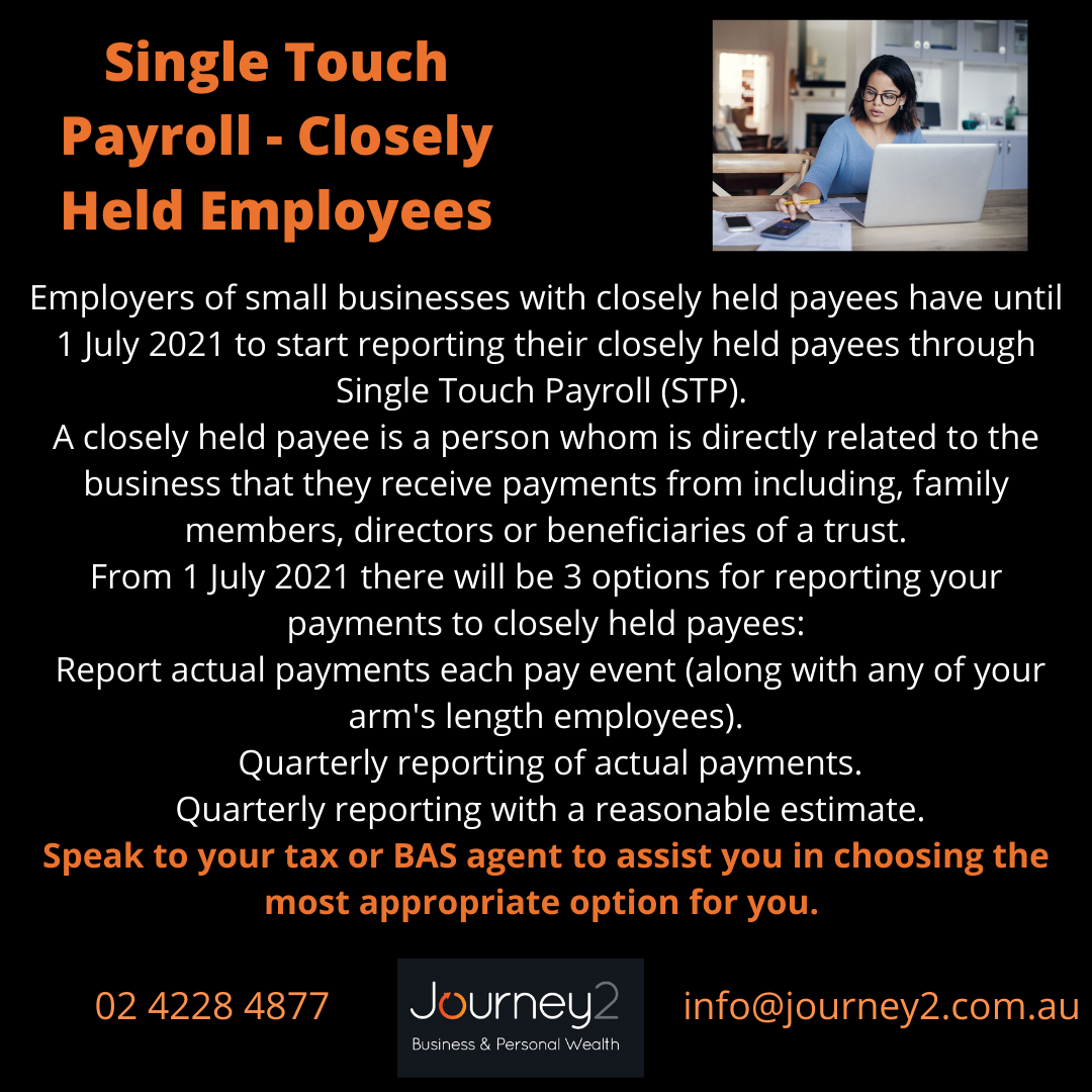 Single Touch Payroll – Closely Held Employees